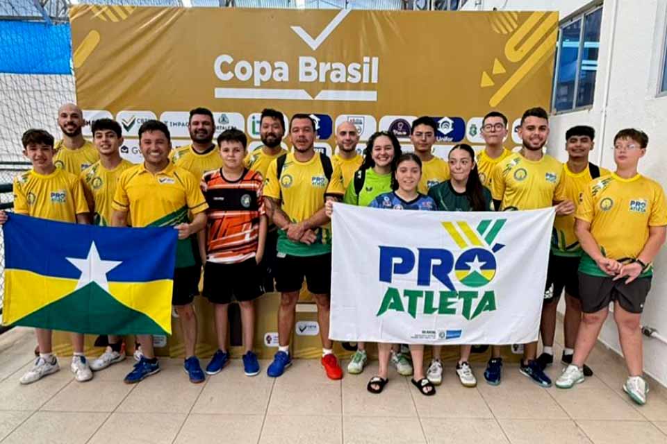 Delegação de Rondônia conquista 17 medalhas na Copa Brasil de Tênis de Mesa com apoio do governo do estado