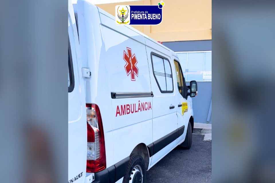 Nova ambulância reforça atentimento de urgência em Pimenta Bueno