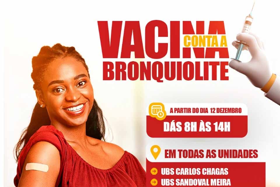 Prefeitura anuncia início da vacinação contra a bronquiolite (VSR) para gestantes a partir de 12 de dezembro