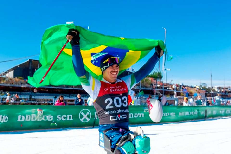 Rondoniense Cristian Ribera é ouro na Copa do Mundo de Esqui Cross Country na Itália