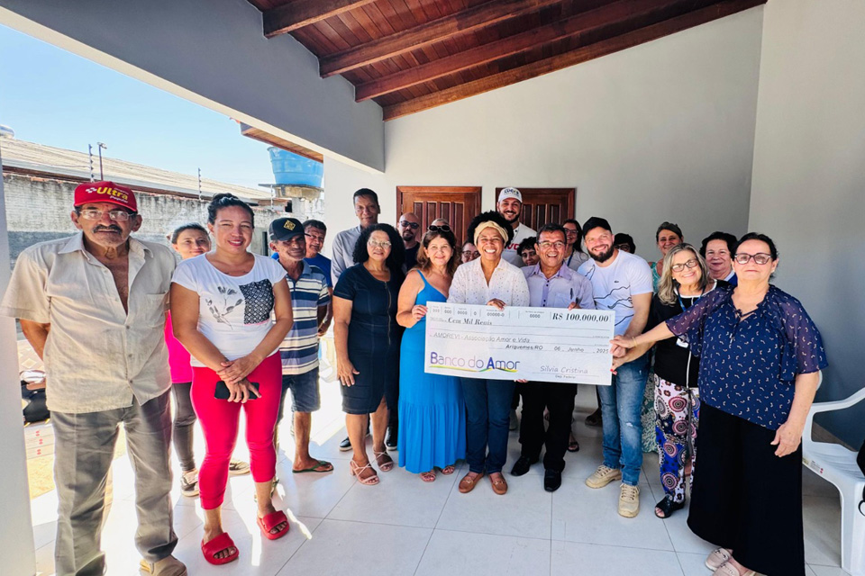 Deputada Sílvia Cristina destina R$ 100 mil para Associação Amorevi em Ariquemes