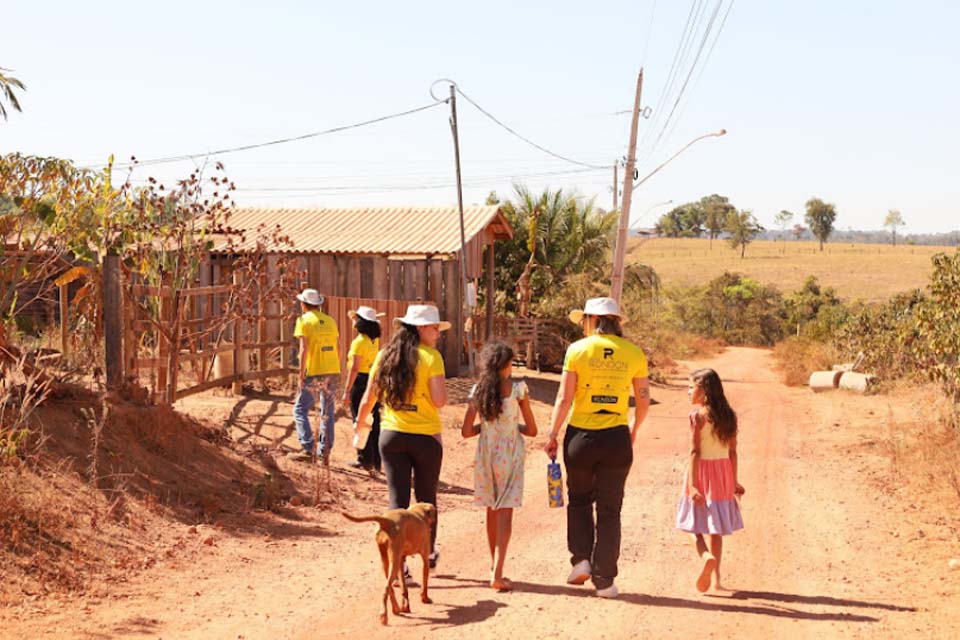Ações de cidadania e sustentabilidade são levadas pelos rondonistas para a pequena comunidade Rei Davi