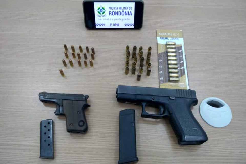 PM prende homem com armas acusado de manter a mulher e a filha em cárcere privado