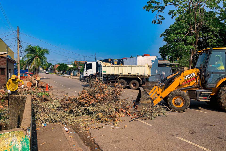 Prefeitura realiza mutirão de limpeza em avenidas e bairros de Porto Velho