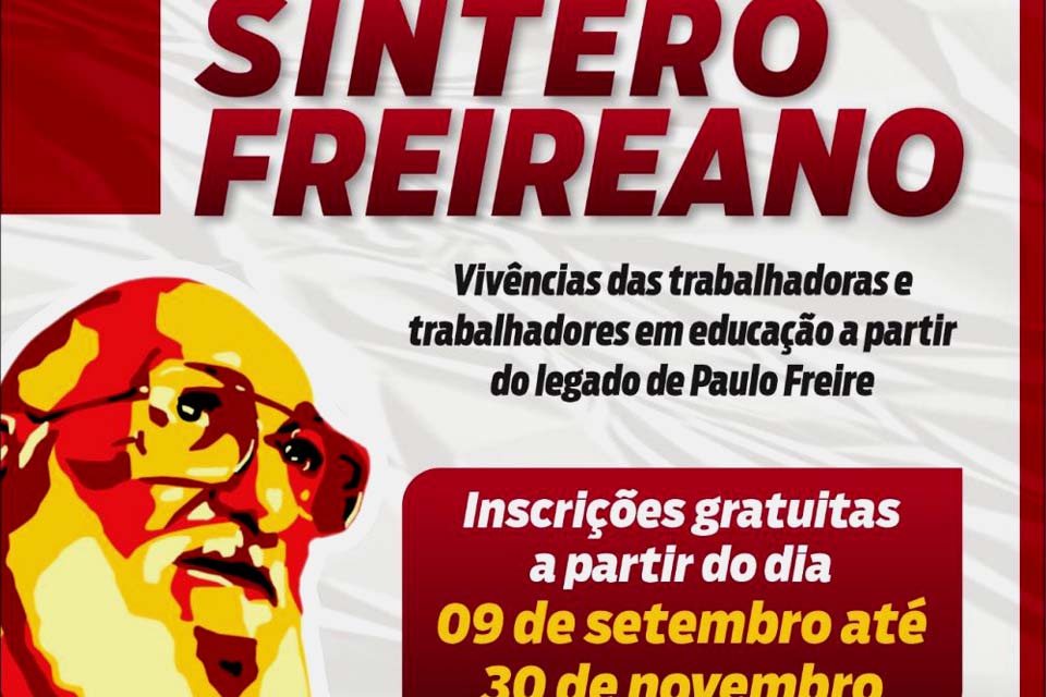 Sintero torna público o adiamento do prazo para inscrições do concurso “Sintero Freireano”