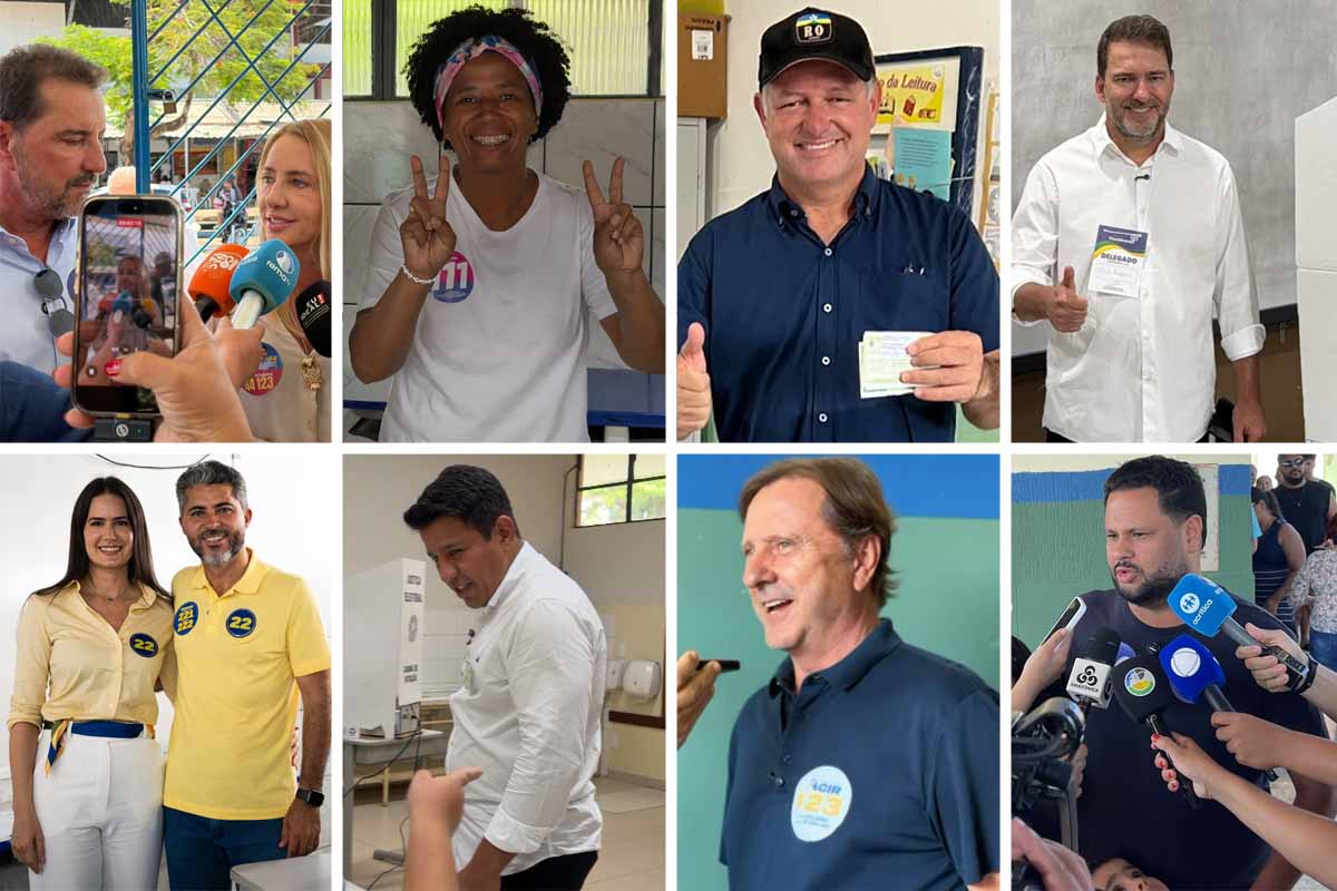 Candidatos votam em diferentes cidades de Rondônia e aguardam resultado das urnas neste domingo