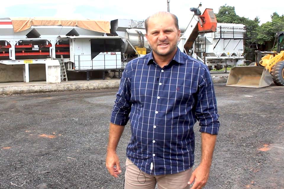 Deputado Cirone Deiró anuncia recurso e garante permanência da Usina de Asfalto em Cacoal