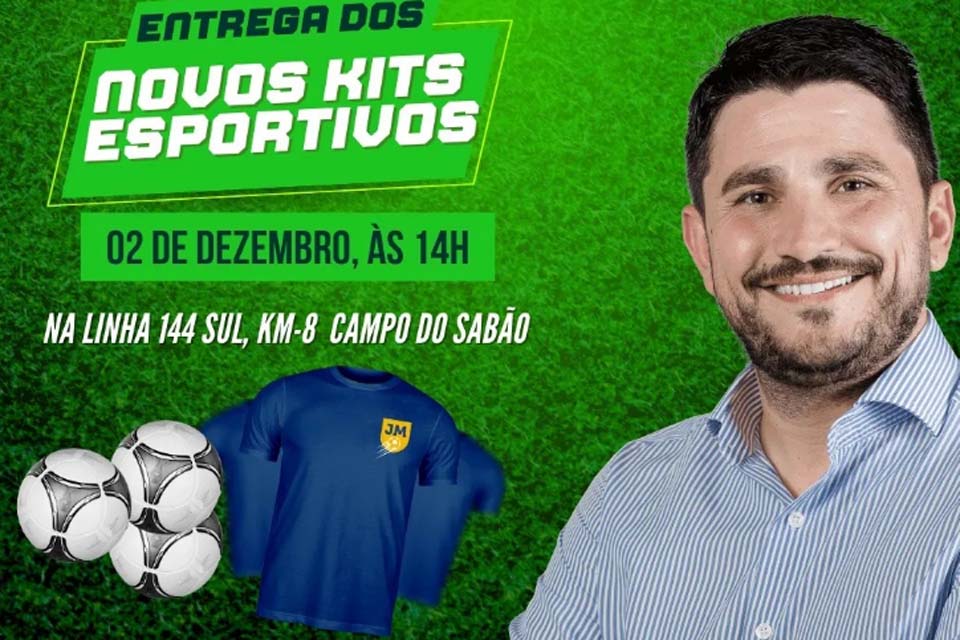 Deputado Jean Mendonça anuncia a entrega de novos kits esportivos para a comunidade do Distrito Migrantenópolis