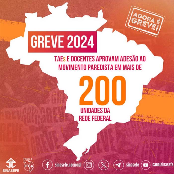 Servidores do IFRO aderem à greve nacional a partir do dia 3 de abril de 2024