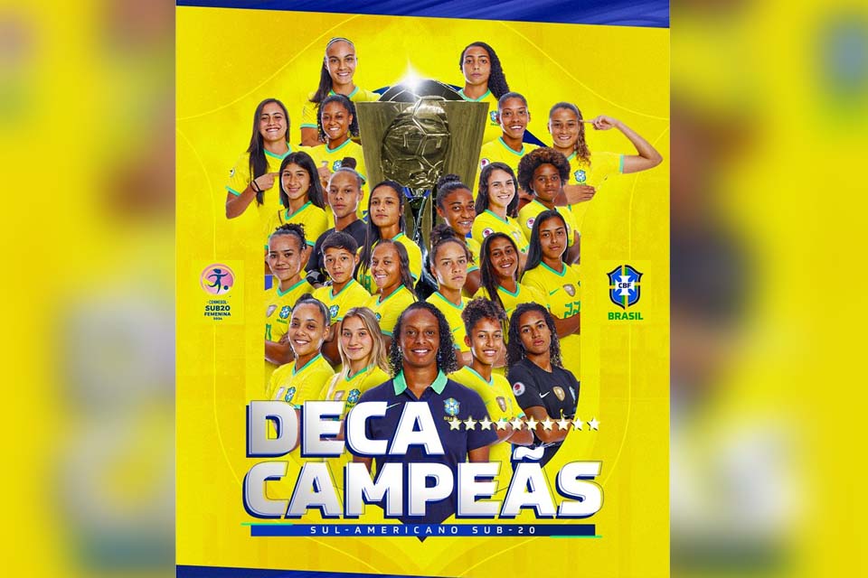 Brasileiras seguem hegemônicas: levam 10º título sul-americano Sub 20