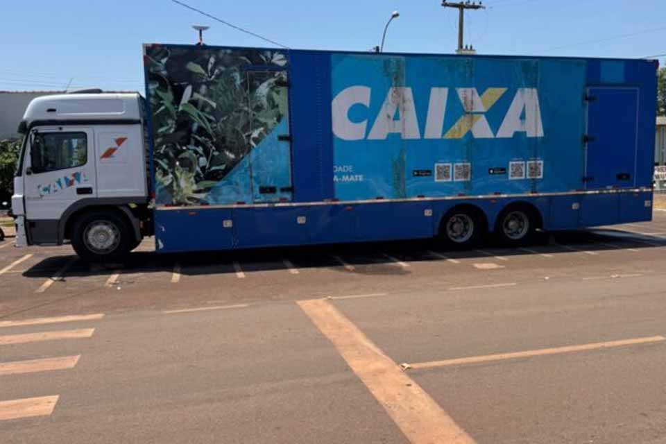 Carreta da Caixa Econômica atenderá em frente a prefeitura de Rolim de Moura 