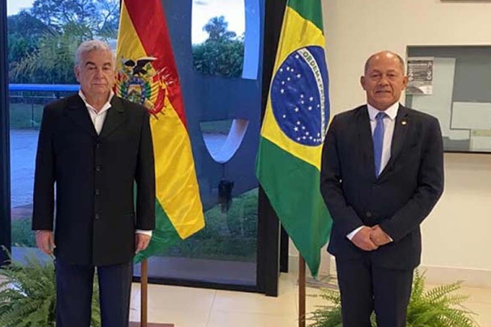 Coronel Chrisóstomo discute ações com Embaixador da Bolívia para gerar emprego e renda em Rondônia