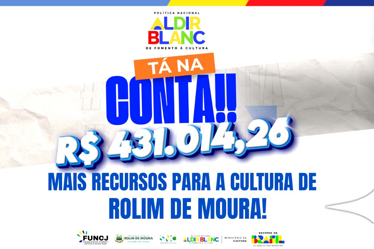 Fundação de Cultura e Juventude através da Prefeitura recebe recursos da Lei Aldir Blanc do Ciclo 2