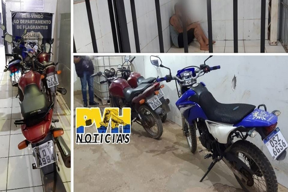 Adolescente é apreendido com três motos roubadas na zona leste