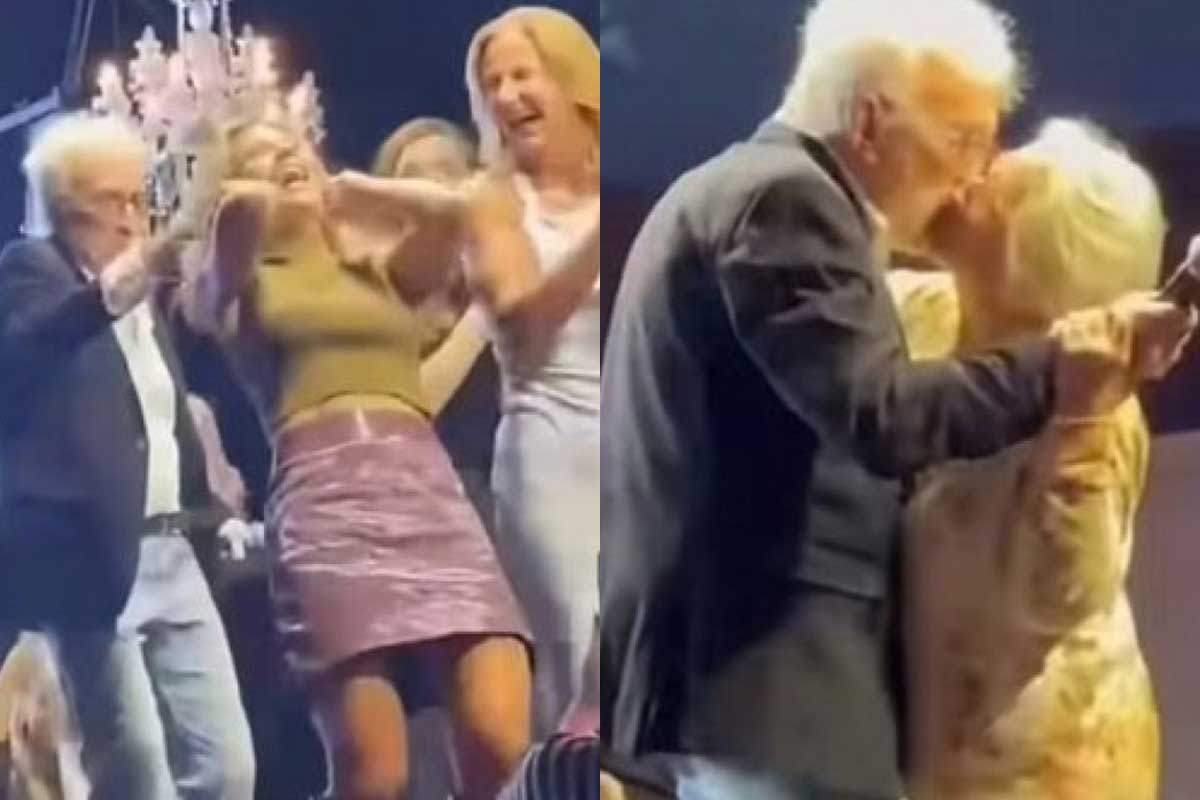 Moacyr Franco divide opiniões após beijar mulheres durante evento beneficente
