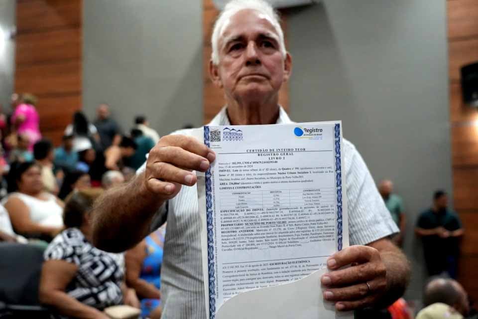 Regularização fundiária beneficia mais de 2 mil famílias em menos de um ano em Porto Velho