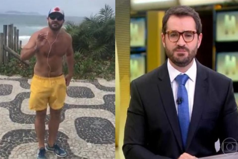 VÍDEO - Marcelo Cosme, apresentador da GloboNews escapa do isolamento e é detonado por telespectador