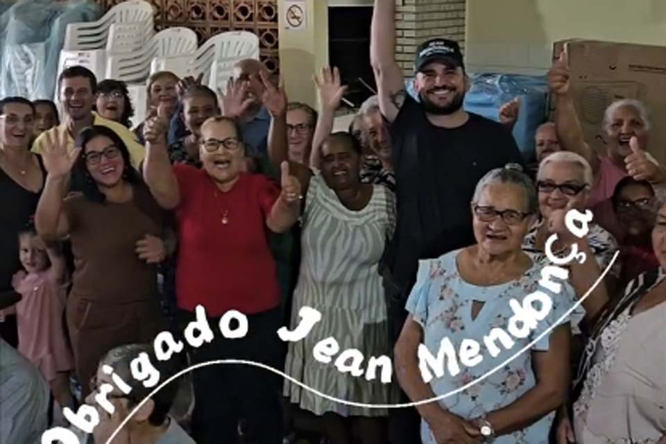 Jean Mendonça destina R$ 90 mil em equipamentos para associação de idosos em Alto Alegre dos Parecis