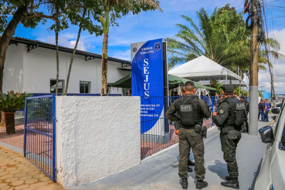 Para fortalecer combate ao crime e ressocialização, Rondônia inaugura primeira Central Integrada de Alternativas Penais