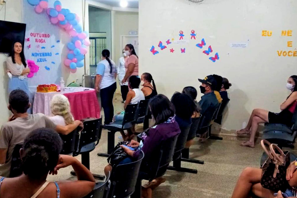 Unidades Básicas de Saúde recebem ação noturna alusiva ao Outubro Rosa