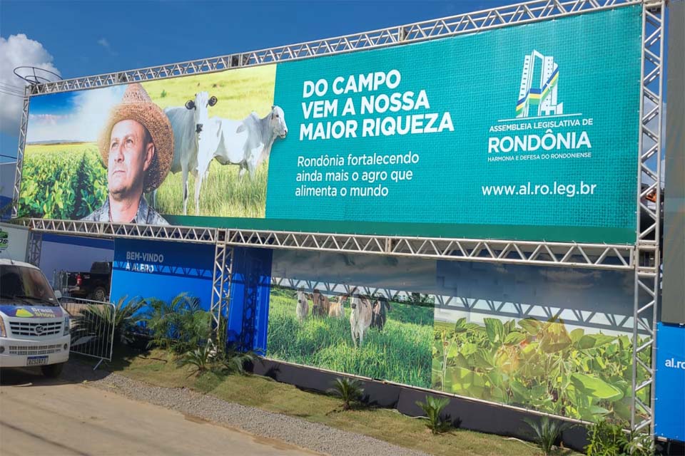 Estande da Assembleia Legislativa está pronto para Rondônia Rural Show Internacional