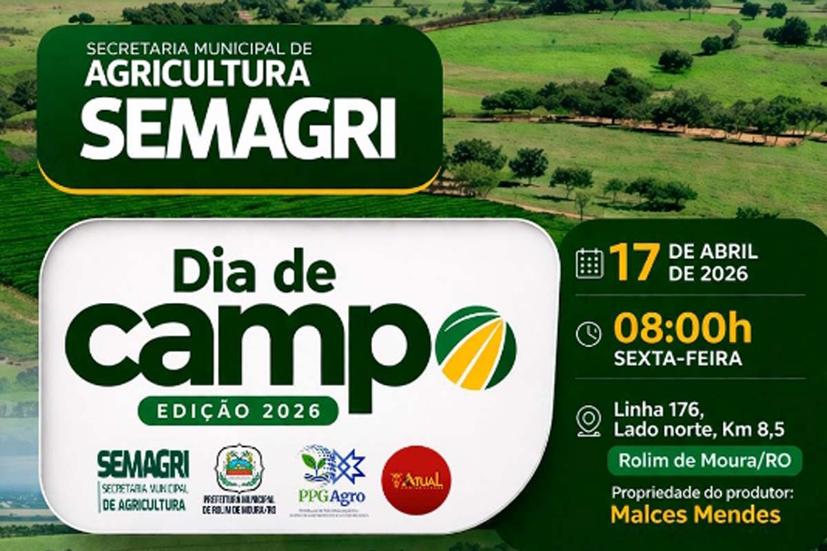 Secretaria Municipal de Agricultura convida produtores rurais para participarem do Dia de Campo
