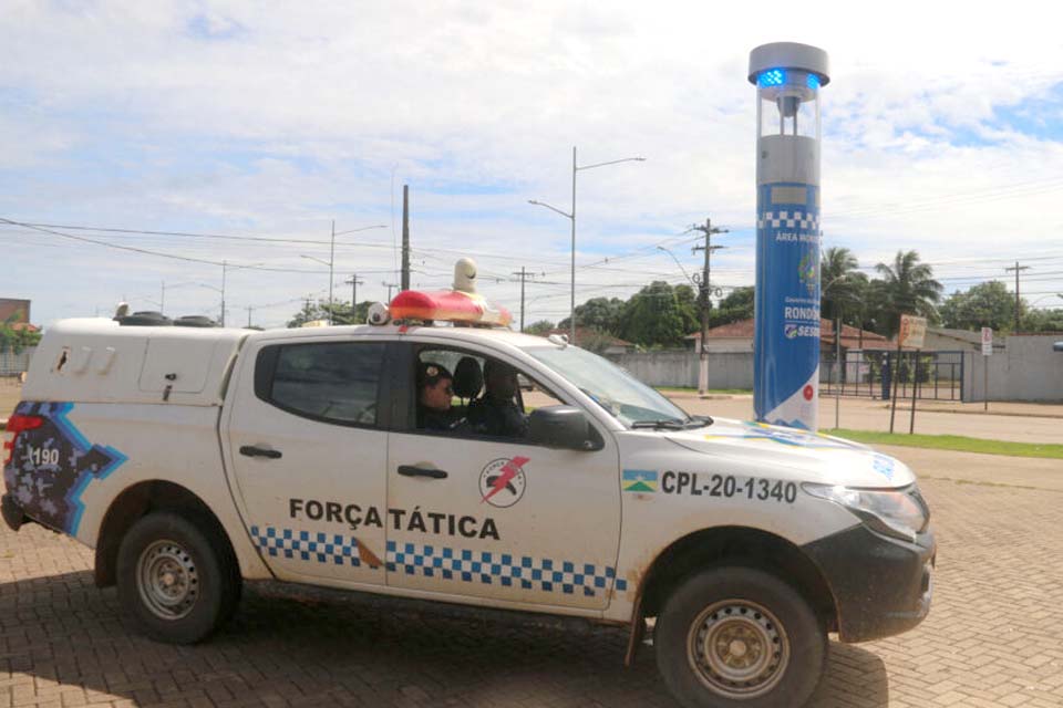 População pode acionar a polícia apertando botão de emergência dos totens em caso de perigo