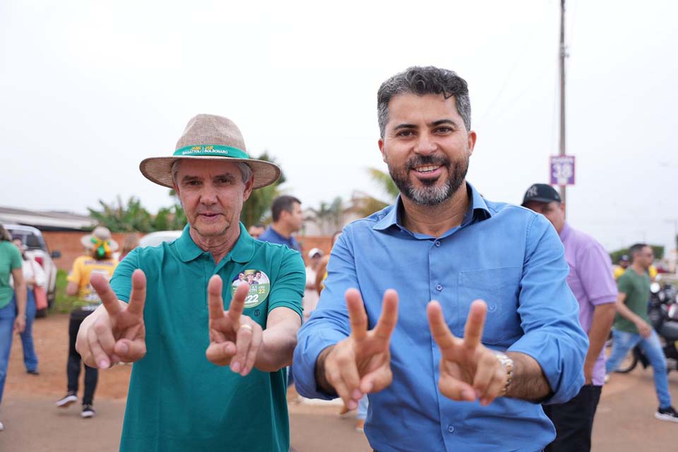 Marcos Rogério cumpre agenda no Cone Sul e Bagattoli convida população para participar de carreata 