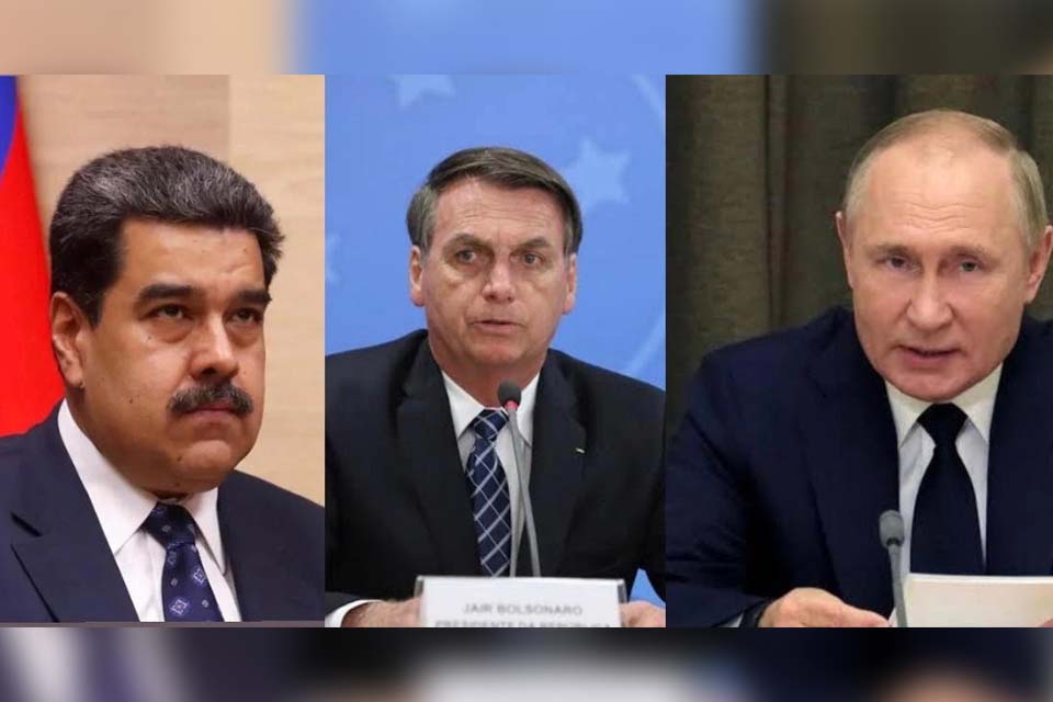 Aliados: Maduro, “Bozo” e Putin