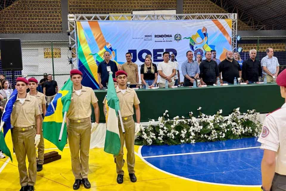 Cerimônia de abertura da fase regional Centro do Joer 2025 é realizada em Cacoal