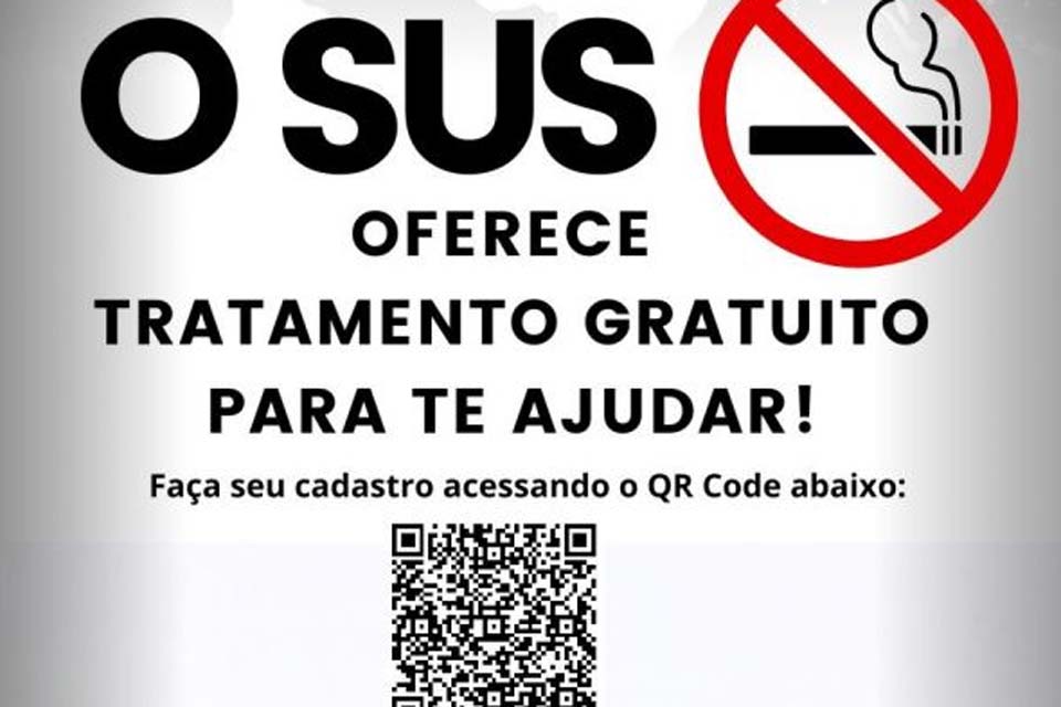 SUS oferece tratamento gratuito para pessoas que querem para de fumar
