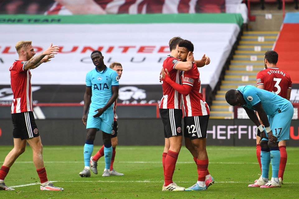 VÍDEO - Sheffield United 3 x 1 Tottenham; Gols e Melhores Momentos