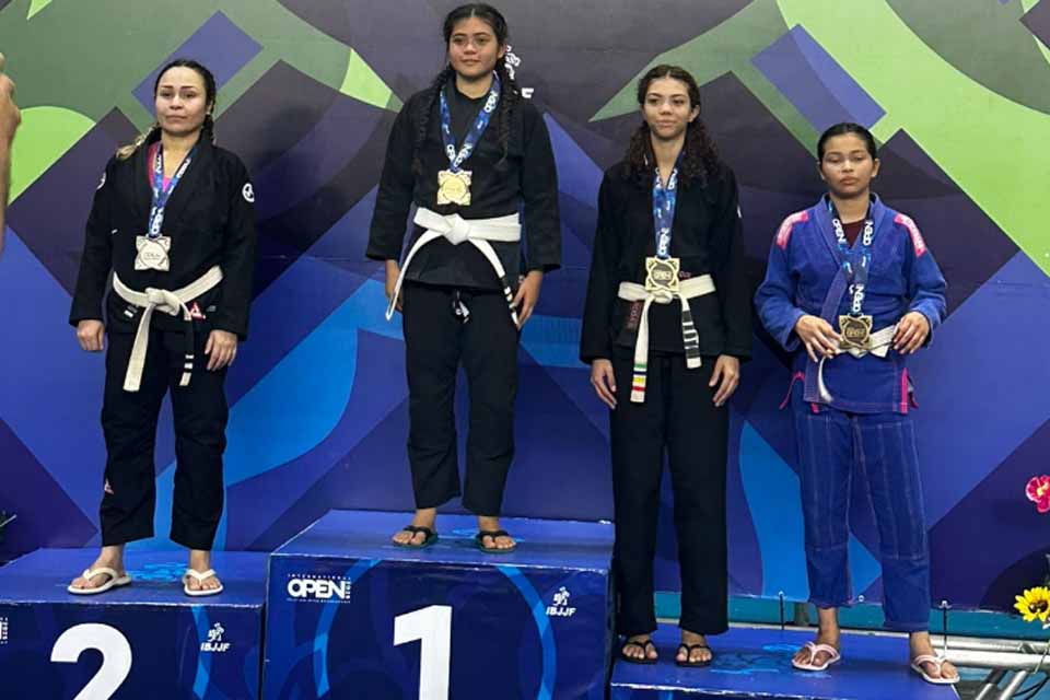 Atleta jaruense é campeã do Manaus International Open de Jiu-Jitsu