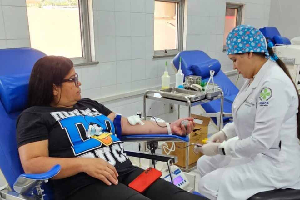 Ação especial de incentivo à doação de sangue acontece nesta quarta-feira, 19, na Fhemeron, em Porto Velho