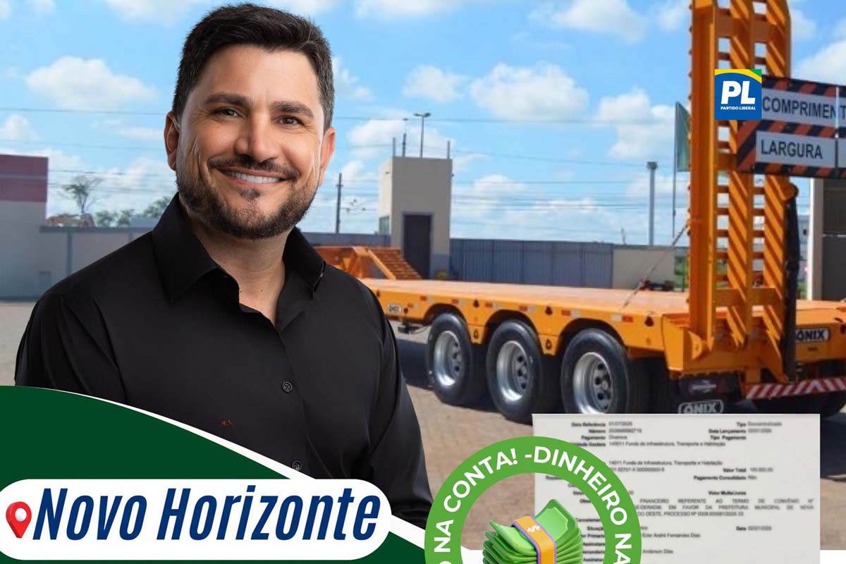 Emenda de Jean Mendonça garante aquisição de semi-reboque para Novo Horizonte