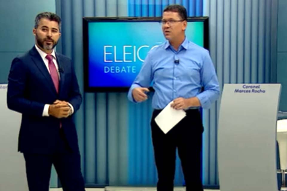 Marcos Rogério repete performance agressiva e perde oportunidade no debate na Globo; Rocha se manteve na defensiva