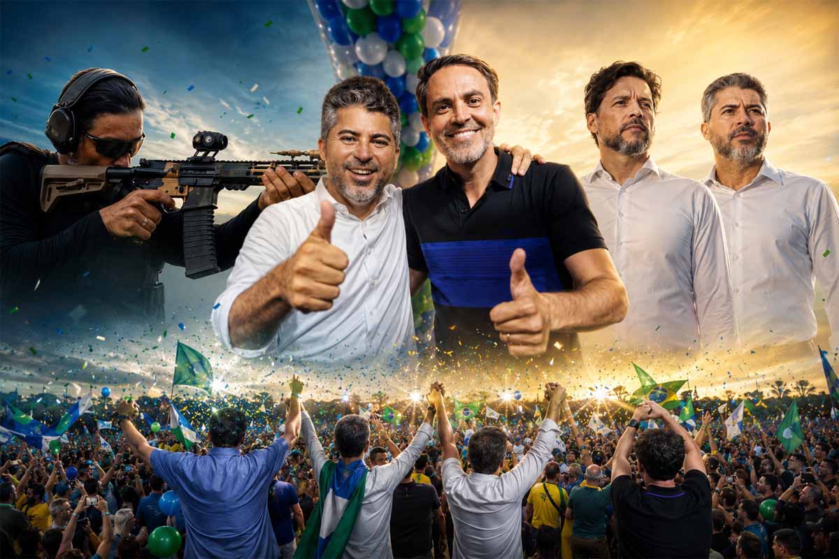 Léo empresta força popular e Camargo leva pauta contra o crime organizado: a nova equação eleitoral em torno de Marcos Rogério