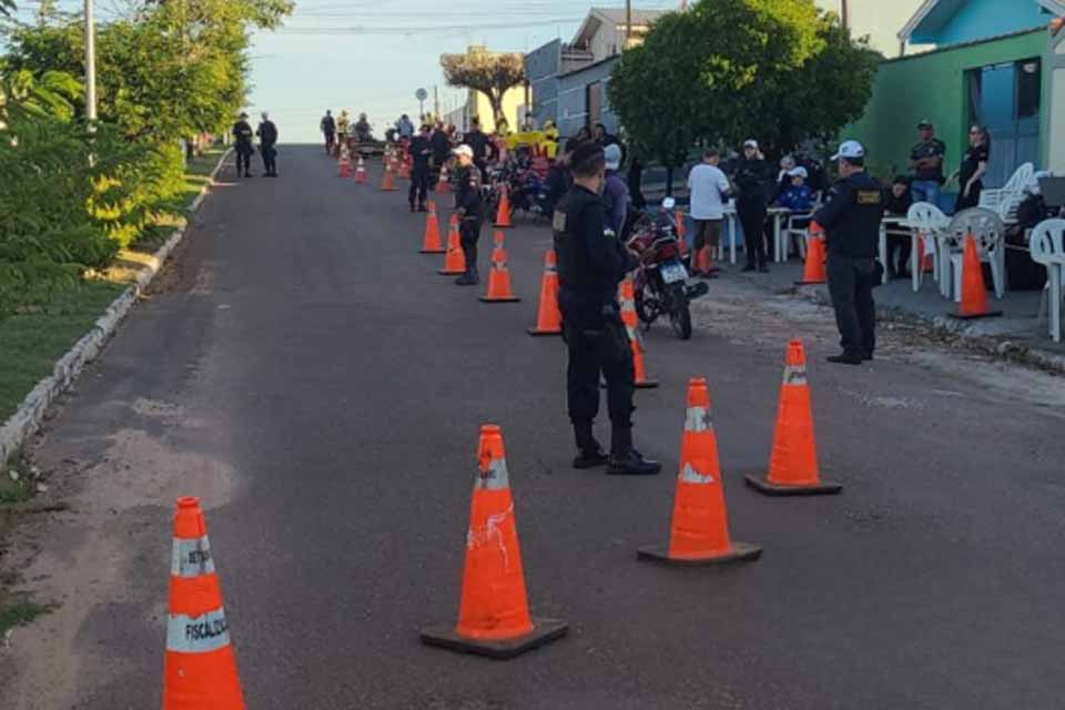 Alta de condutores inabilitados acende alerta durante operação “Duas Rodas, uma Vida” em Cacoal