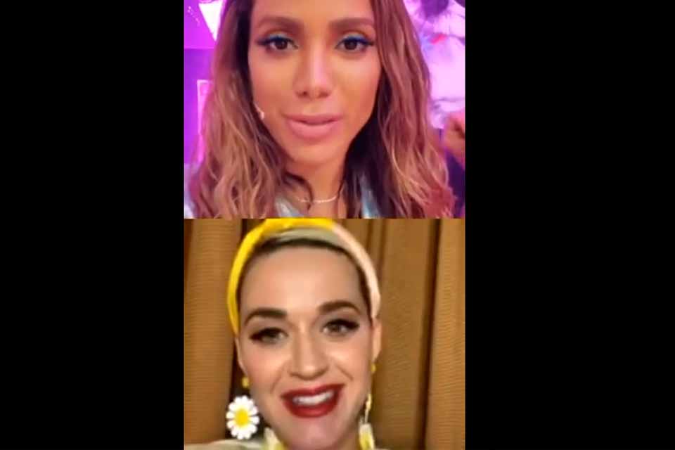 VÍDEO - Em live, Katy Perry elogia Anitta: 'Você domina o Brasil'
