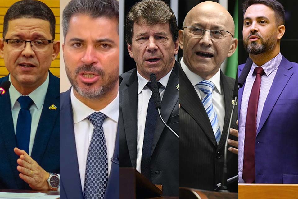 Marcos Rocha, Marcos Rogério, Ivo Cassol, Confúcio Moura e Léo Moraes estão no páreo para 2022 em Rondônia