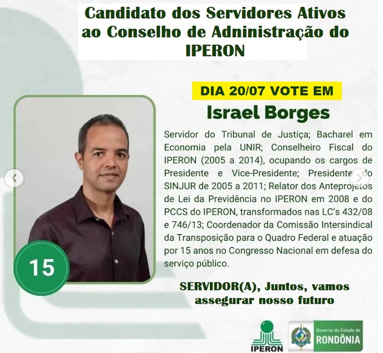 Israel Borges intensifica campanha rumo ao Conselho de Administração do Iperon