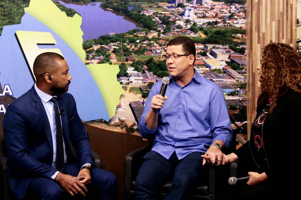 Marcos Rocha destaca ações de desenvolvimento para a região de Ji-Paraná em entrevista à emissora de TV local