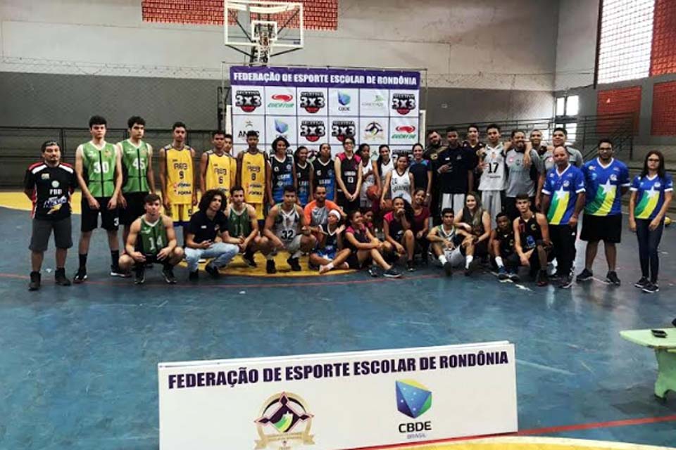 Equipes de Vilhena e de Cujubim vão representar Rondônia no Brasileiro Escolar de Basquete 3x3