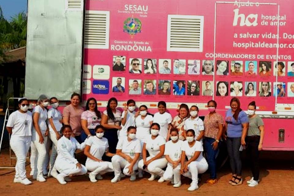 Saúde presta conta do atendimento da carreta do amor no município