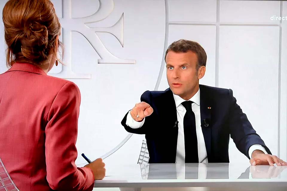 Macron diz que não tomaria cloroquina caso fosse contaminado pela Covid-19