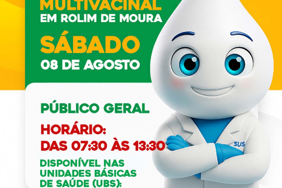 Dia D de Multivacinação ocorre neste sábado em Rolim de Moura
