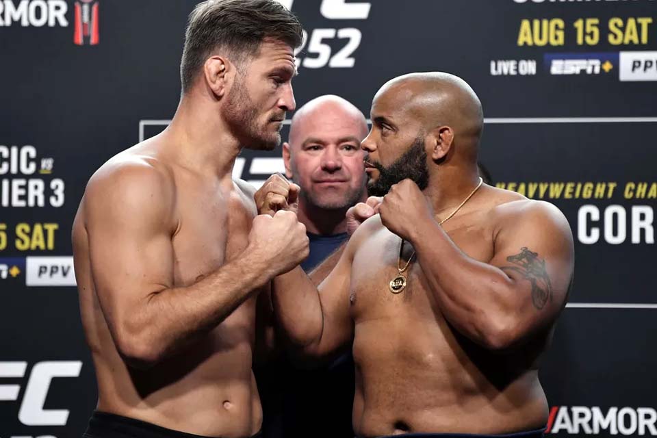 UFC 252: Encaradas calmas e estouro de peso de brasileiro marcam a pesagem oficial 