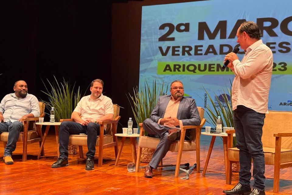 Pedro Fernandes participa da 2ª Marcha dos Vereadores em Ariquemes