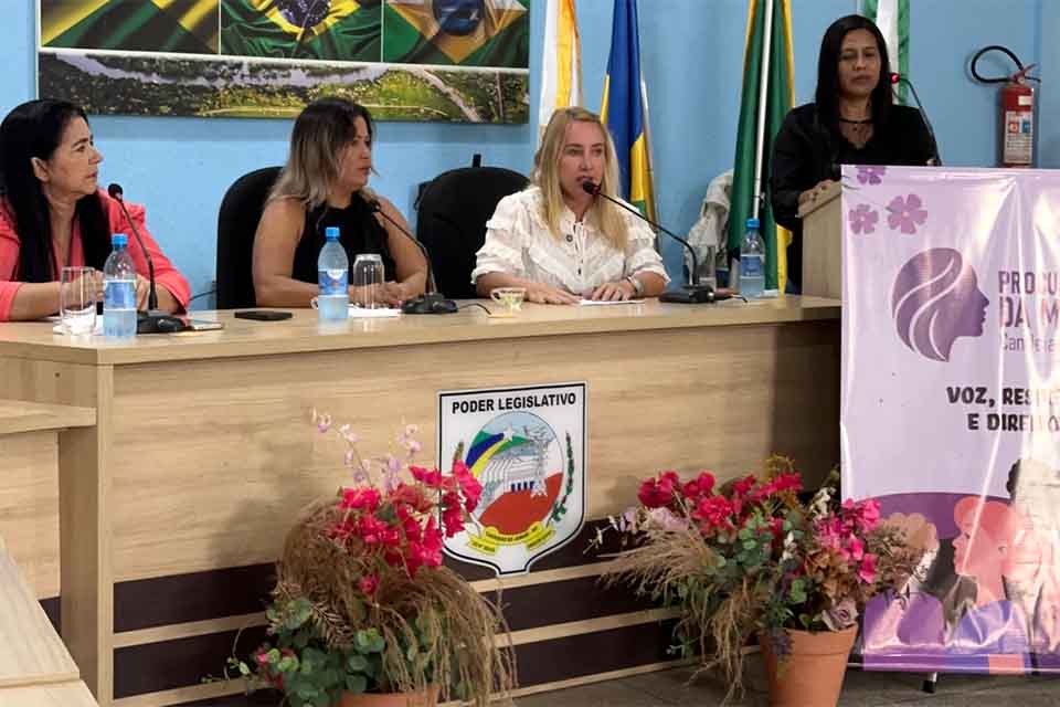 Ieda Chaves acompanha inauguração da Procuradoria da Mulher em Candeias do Jamari