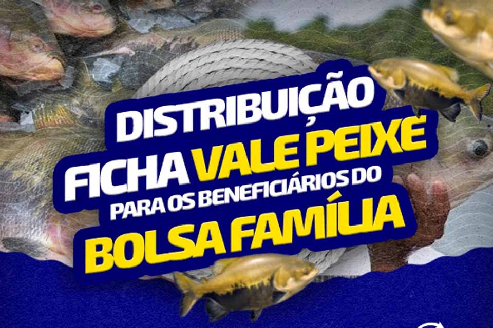 SEMAST fará a entrega de Vale Peixe para as famílias beneficiárias do Programa Bolsa Família